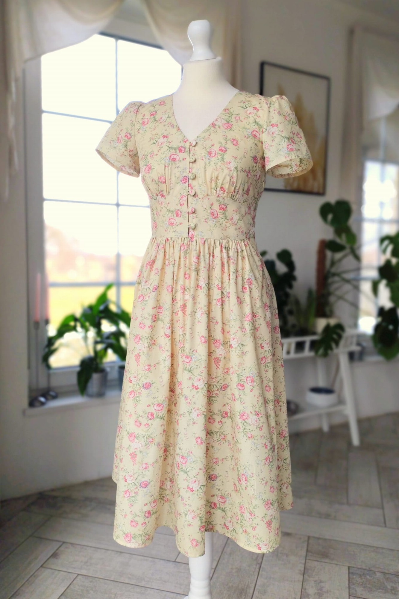 Sukienka ROSALIA VINTAGE GARDEN r.36 bawełniana.