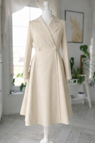 Płaszcz VALENTINO r.34  jasny piasek, bawełniany.