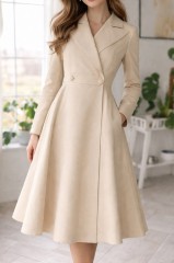 Płaszcz VALENTINO r.34  jasny piasek, bawełniany.