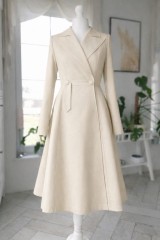 Płaszcz VALENTINO r.34  jasny piasek, bawełniany.