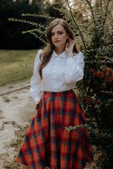Koszula IMELDA r. 40  biała bawełniana z koronkami. 